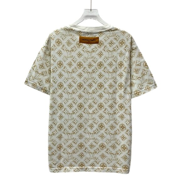 Louis Vuitton 2023 Color-Block Monogram All-Over Print Cotton Crewneck T-Shirt - Picture 2 of 8